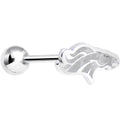 BodyCandy Officially Licensed NFL Cut Out Denver Broncos Tongue Ring — main product shot