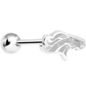 Officially Licensed NFL Cut Out Denver Broncos Tongue Ring