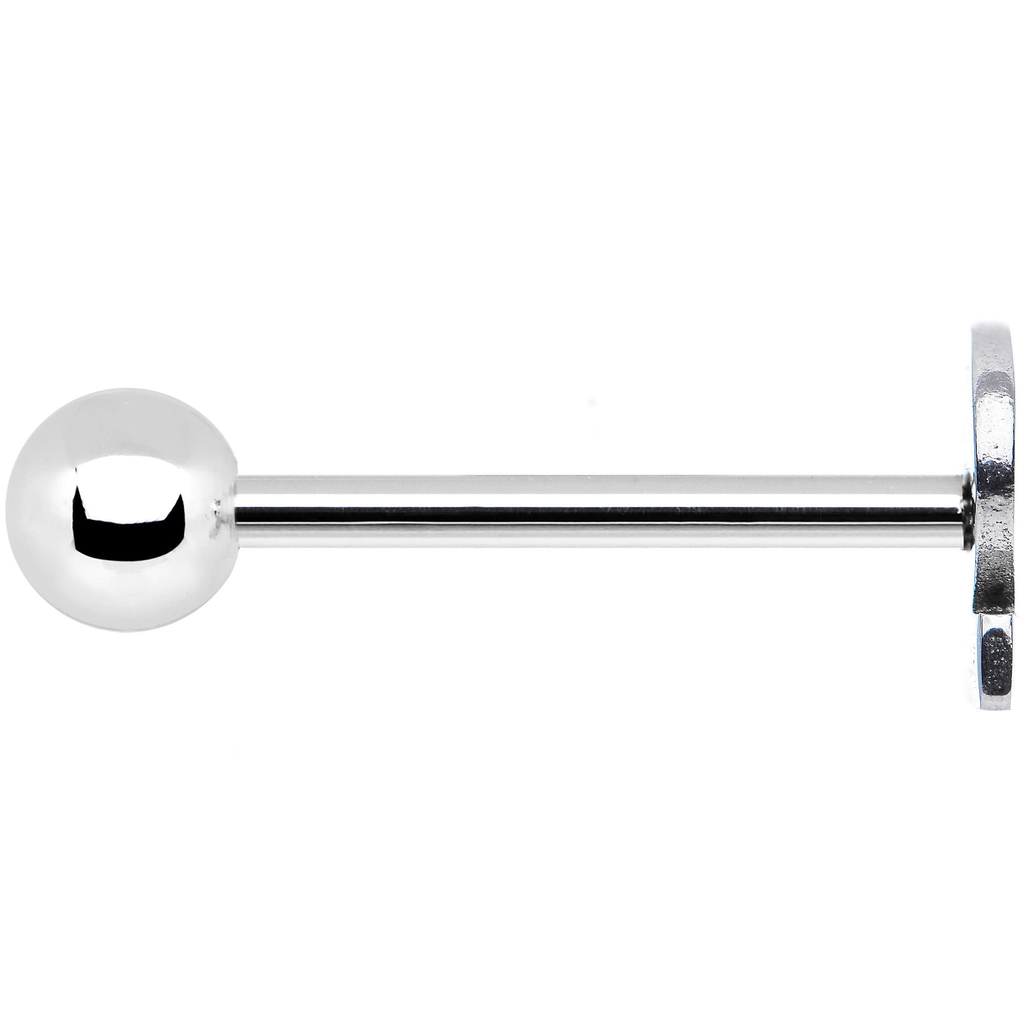 BodyCandy Officially Licensed NFL Cut Out Chicago Bears Tongue Ring — detail close-up