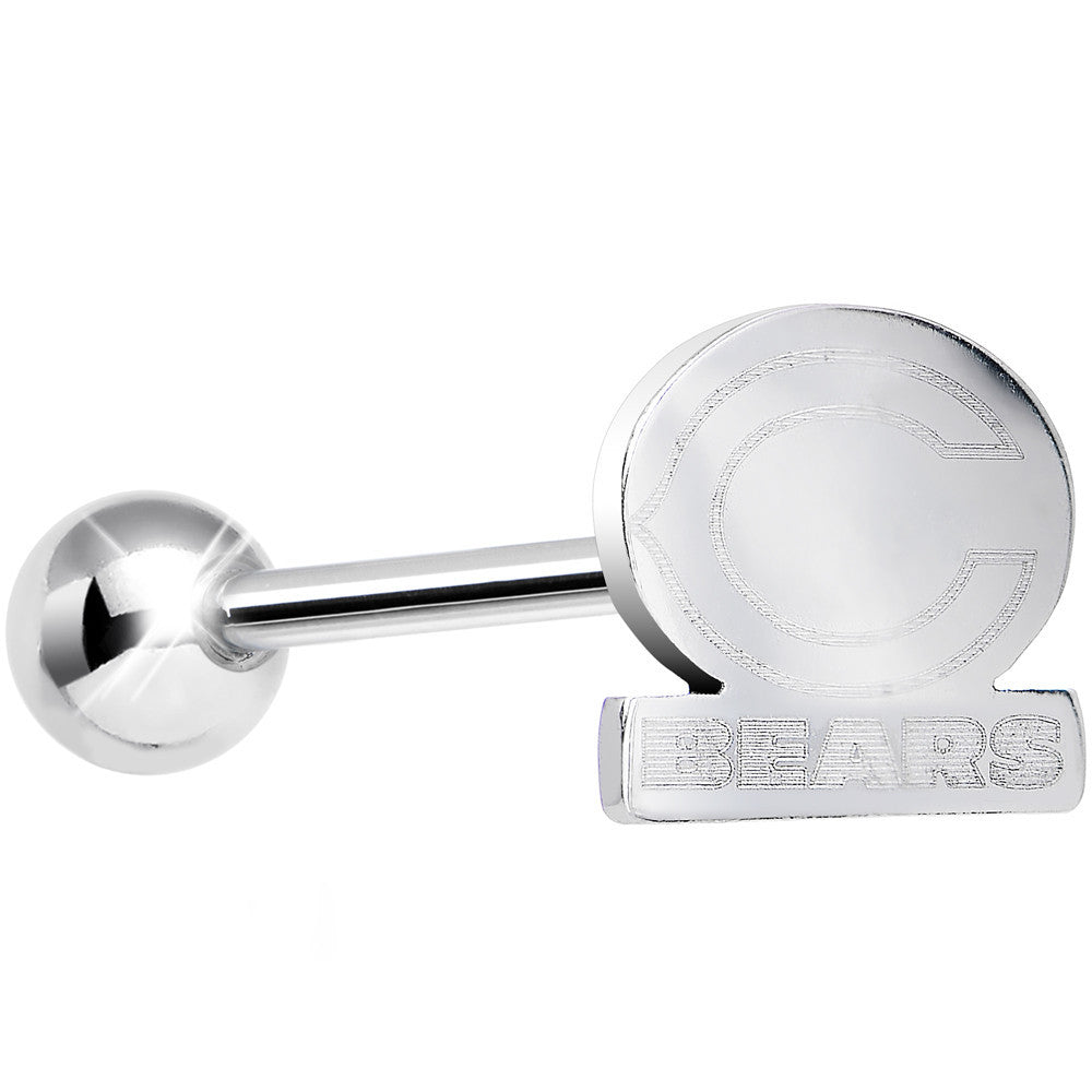 BodyCandy Officially Licensed NFL Cut Out Chicago Bears Tongue Ring — main product shot