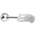 BodyCandy Officially Licensed NFL Cut Out Seattle Seahawks Tongue Ring — main product shot