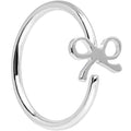 BodyCandy 20G 5/16 Stainless Steel Girly Bow Nose Hoop — main product shot