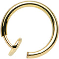 BodyCandy 3/8 Gold Titanium IP Spring Loaded  Fake Nose Ring Body Jewelry Hoop — main product shot