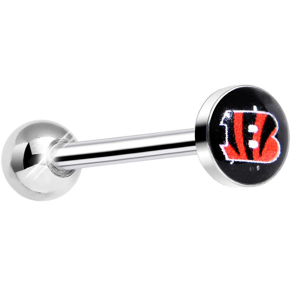 BodyCandy Officially Licensed NFL Cincinnati Bengals Barbell Tongue Ring — main product shot