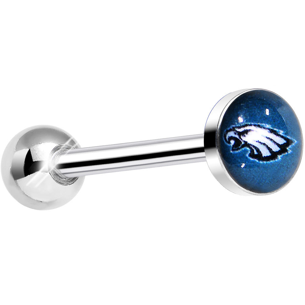 BodyCandy Officially Licensed NFL Philadelphia Eagles Barbell Tongue Ring — main product shot