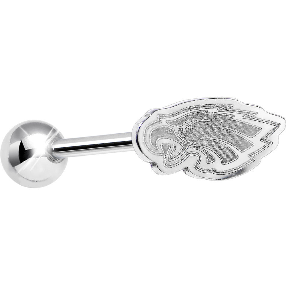 BodyCandy Officially Licensed NFL Cut Out Philadelphia Eagles Barbell Tongue Ring — main product shot