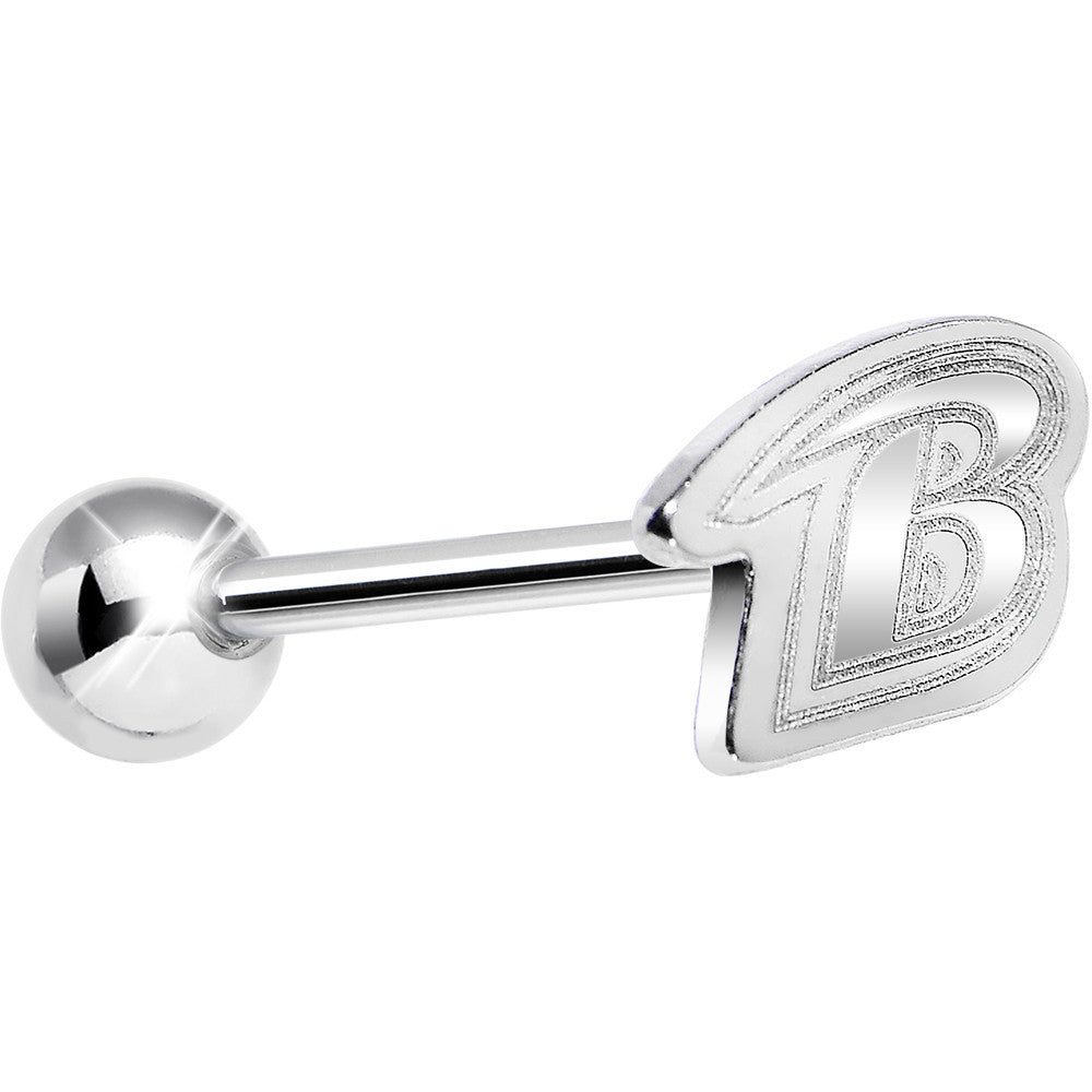 BodyCandy Officially Licensed NFL Cut Out Baltimore Ravens Barbell Tongue Ring — main product shot