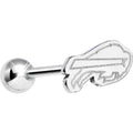 BodyCandy Officially Licensed NFL Cut Out Buffalo Bills Barbell Tongue Ring — main product shot