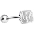 BodyCandy Officially Licensed NFL Cut Out Cincinnati Bengals Barbell Tongue Ring — main product shot