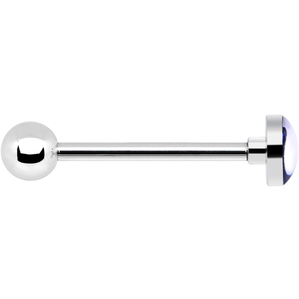BodyCandy Officially Licensed NFL Indianapolis Colts Barbell Tongue Ring — detail close-up