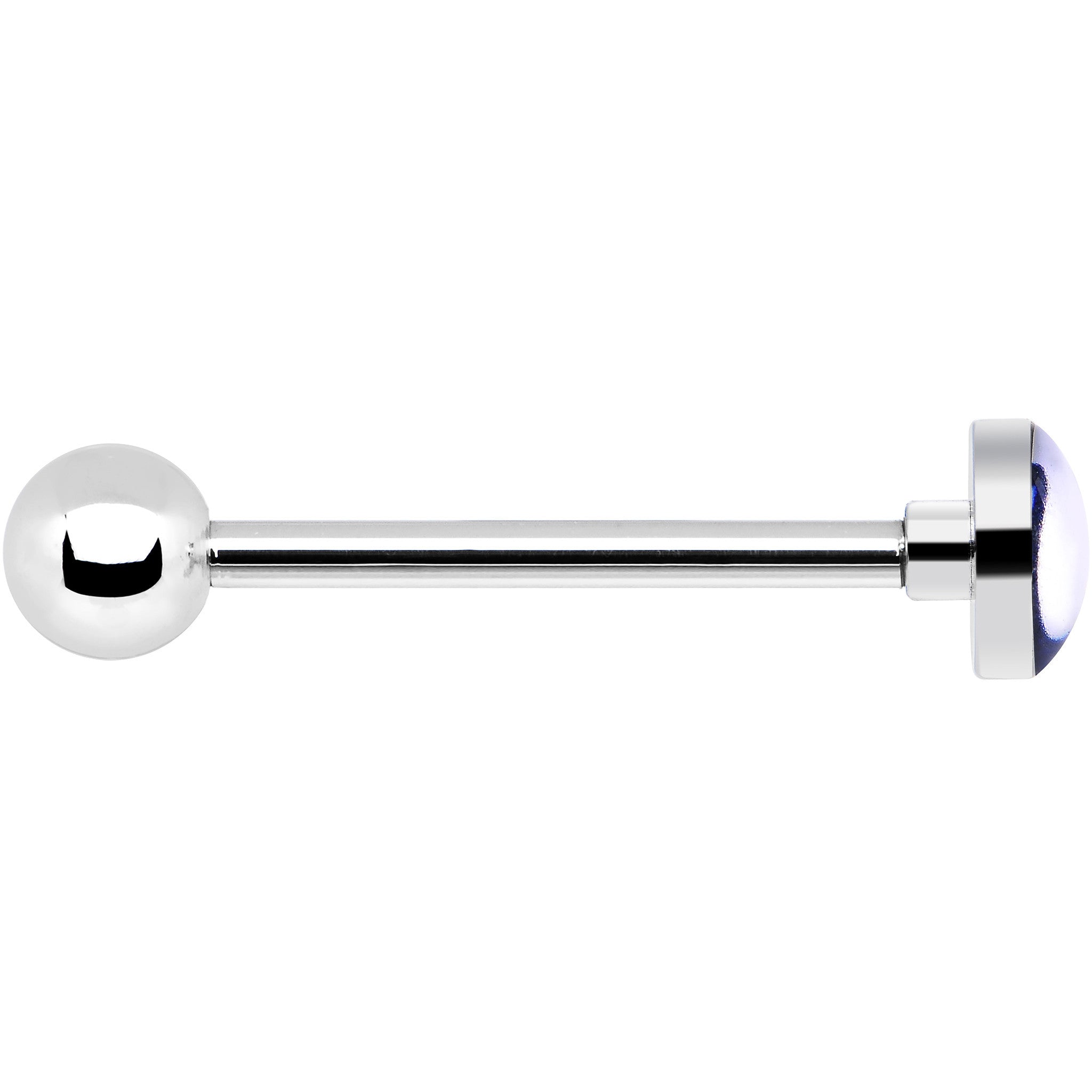 BodyCandy Officially Licensed NFL Indianapolis Colts Barbell Tongue Ring — detail close-up