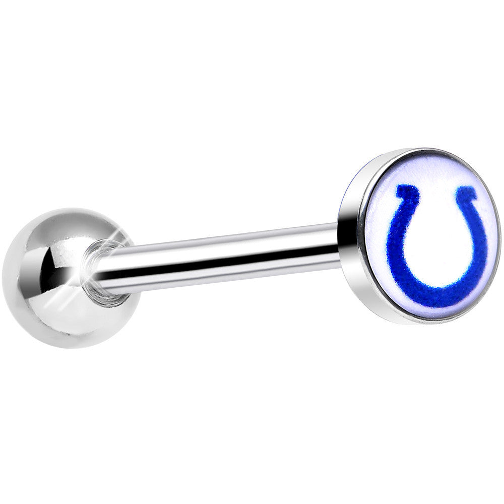 BodyCandy Officially Licensed NFL Indianapolis Colts Barbell Tongue Ring — main product shot