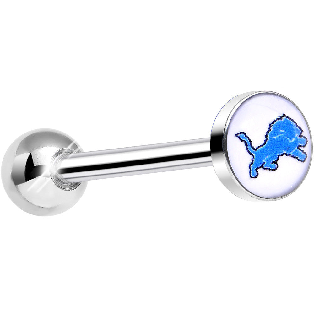 BodyCandy Officially Licensed NFL Detroit Lions Barbell Tongue Ring — main product shot
