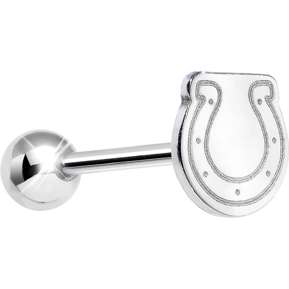 BodyCandy Officially Licensed NFL Cut Out Indianapolis Colts Barbell Tongue Ring — main product shot