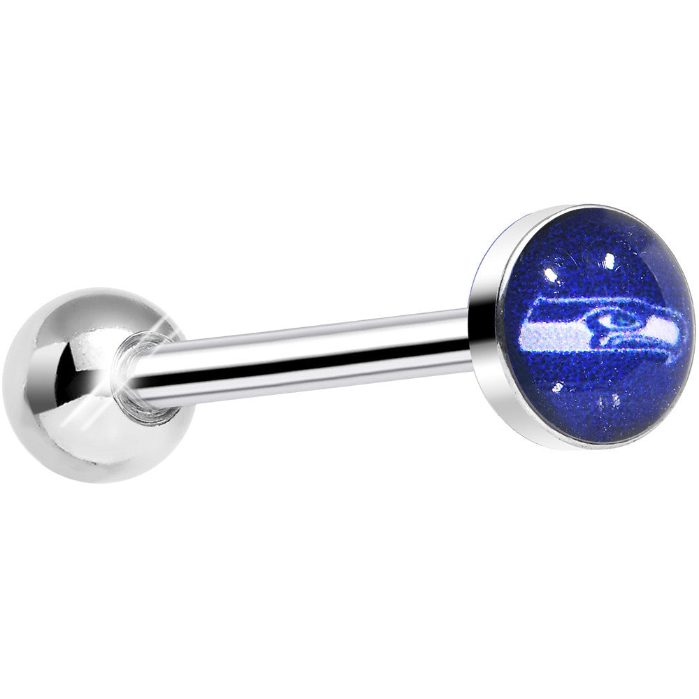 BodyCandy Officially Licensed NFL Seattle Seahawks Barbell Tongue Ring — main product shot
