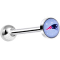 BodyCandy Officially Licensed NFL New England Patriots Barbell Tongue Ring — main product shot