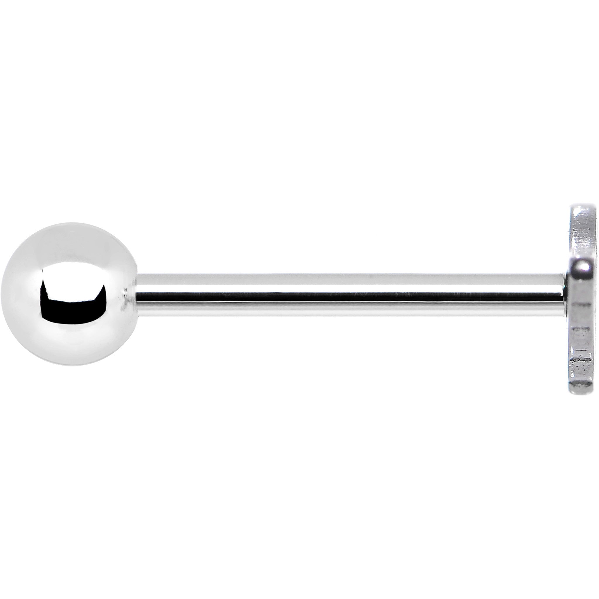 BodyCandy Officially Licensed NFL Cut Out Arizona Cardinals Barbell Tongue Ring — detail close-up
