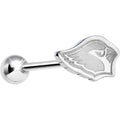BodyCandy Officially Licensed NFL Cut Out Arizona Cardinals Barbell Tongue Ring — main product shot