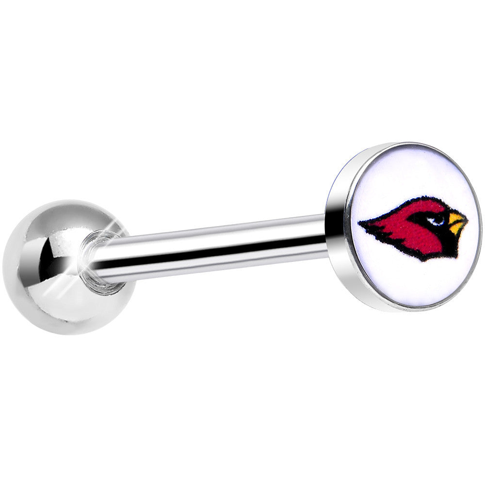 BodyCandy Officially Licensed NFL Arizona Cardinals Barbell Tongue Ring — main product shot