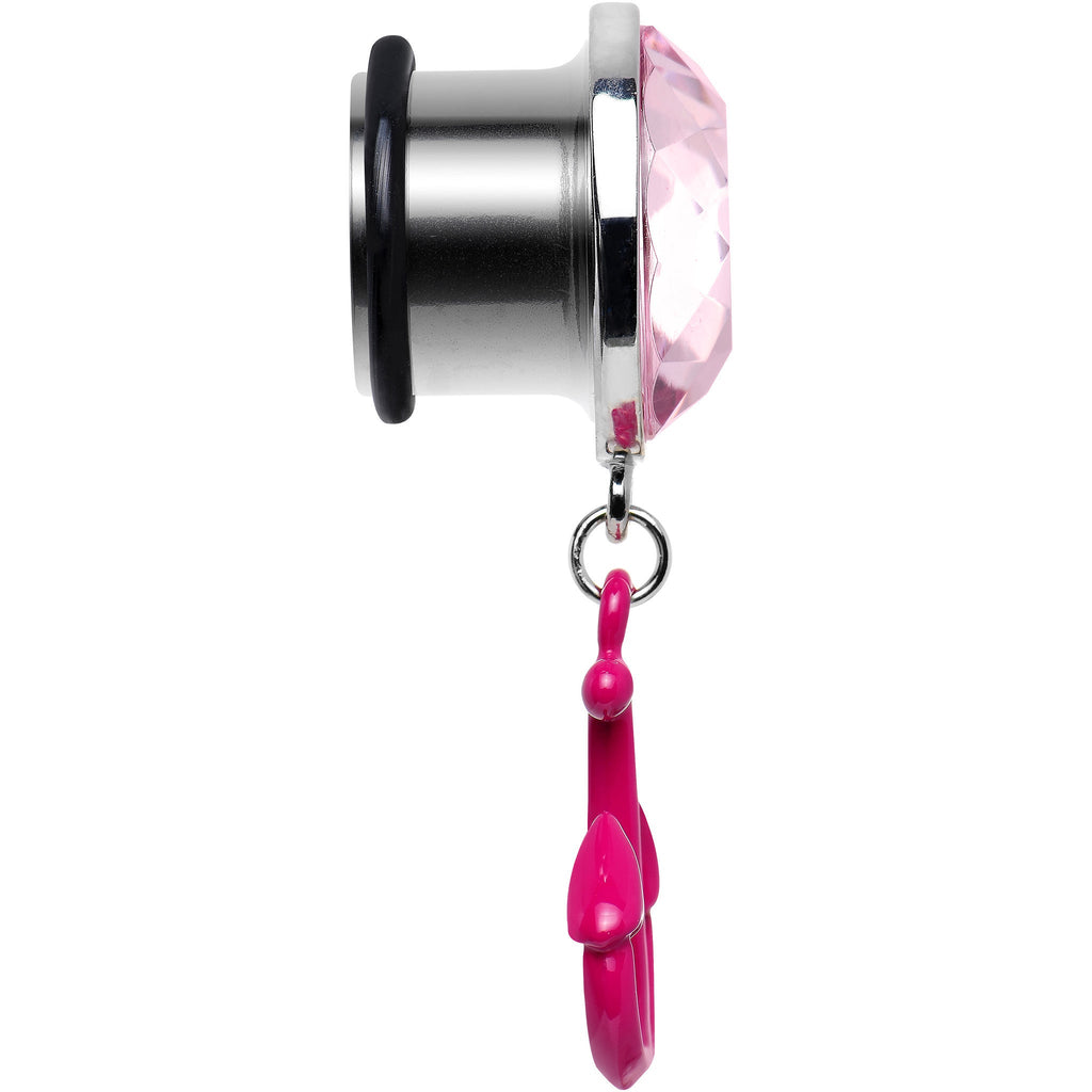 BodyCandy 9/16 Pink Dangling Anchor Steel Plug — lifestyle context