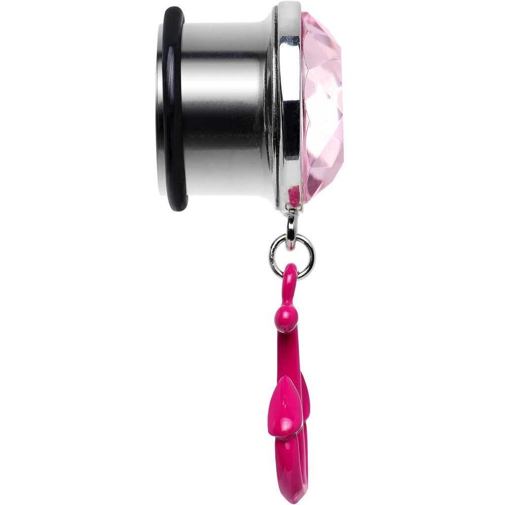 BodyCandy 5/8 Pink Dangling Anchor Steel Plug — lifestyle context