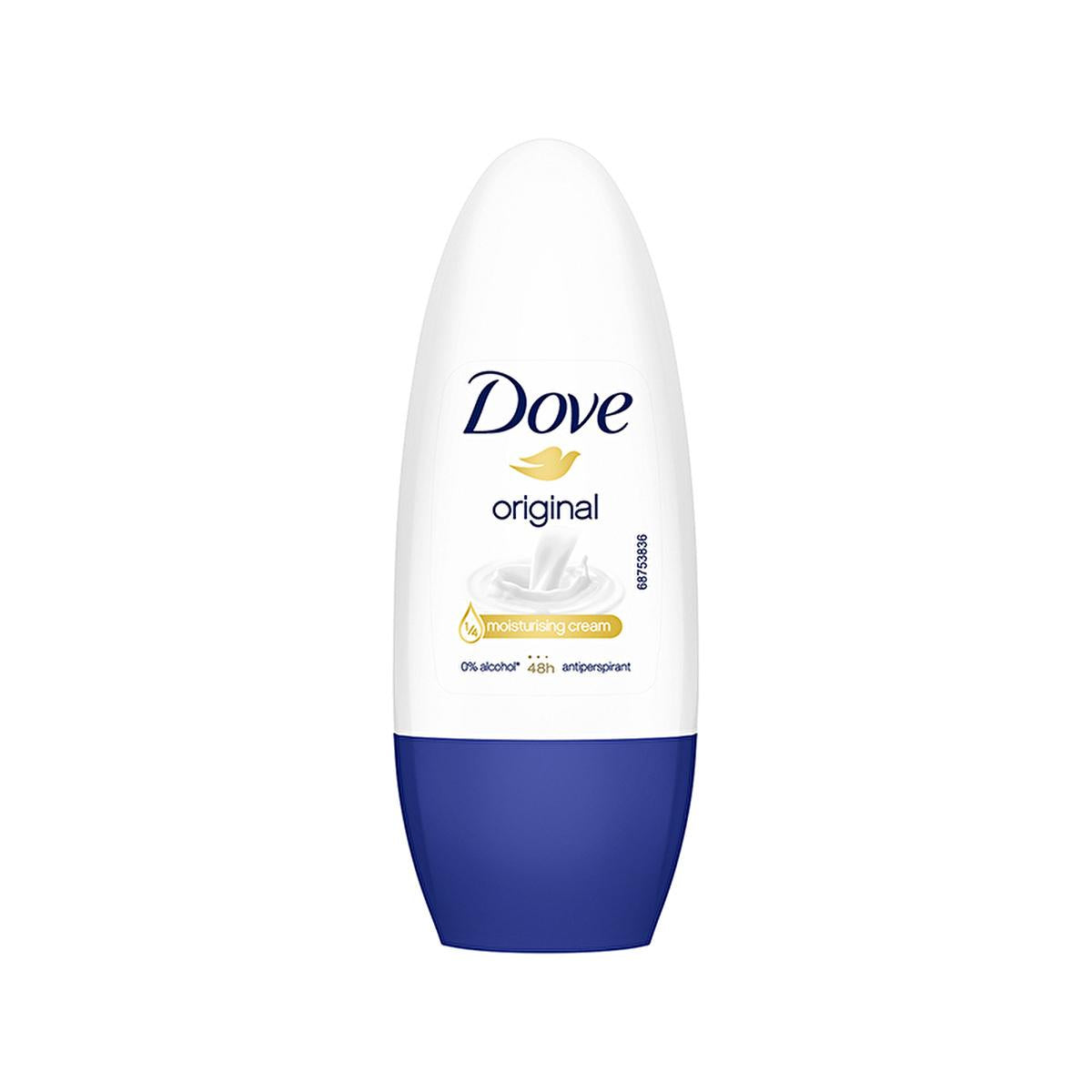 Dove Original: 48-Hour Antiperspirant Roll On Deodorant for Women - Moisturizing, Alcohol-Free, Sensitive Skin Formula with Natural Care Oil
