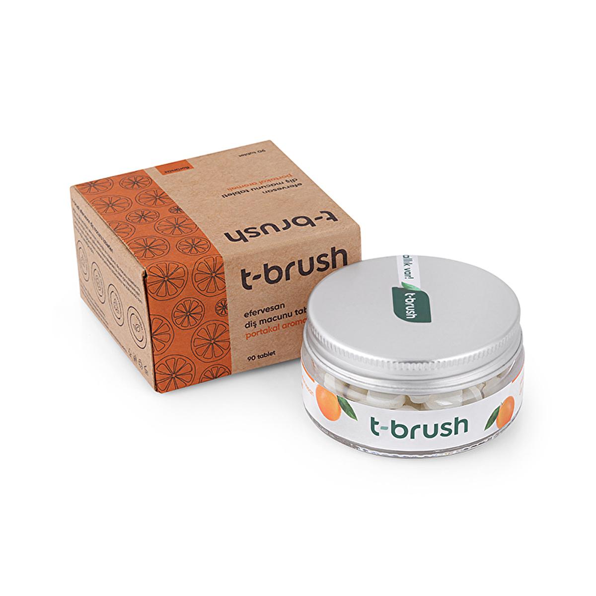 T-Brush Natural Toothpaste Tablets - Fluoride-Free, Vegan & Cruelty-Free Oral Care - 90 Tablets