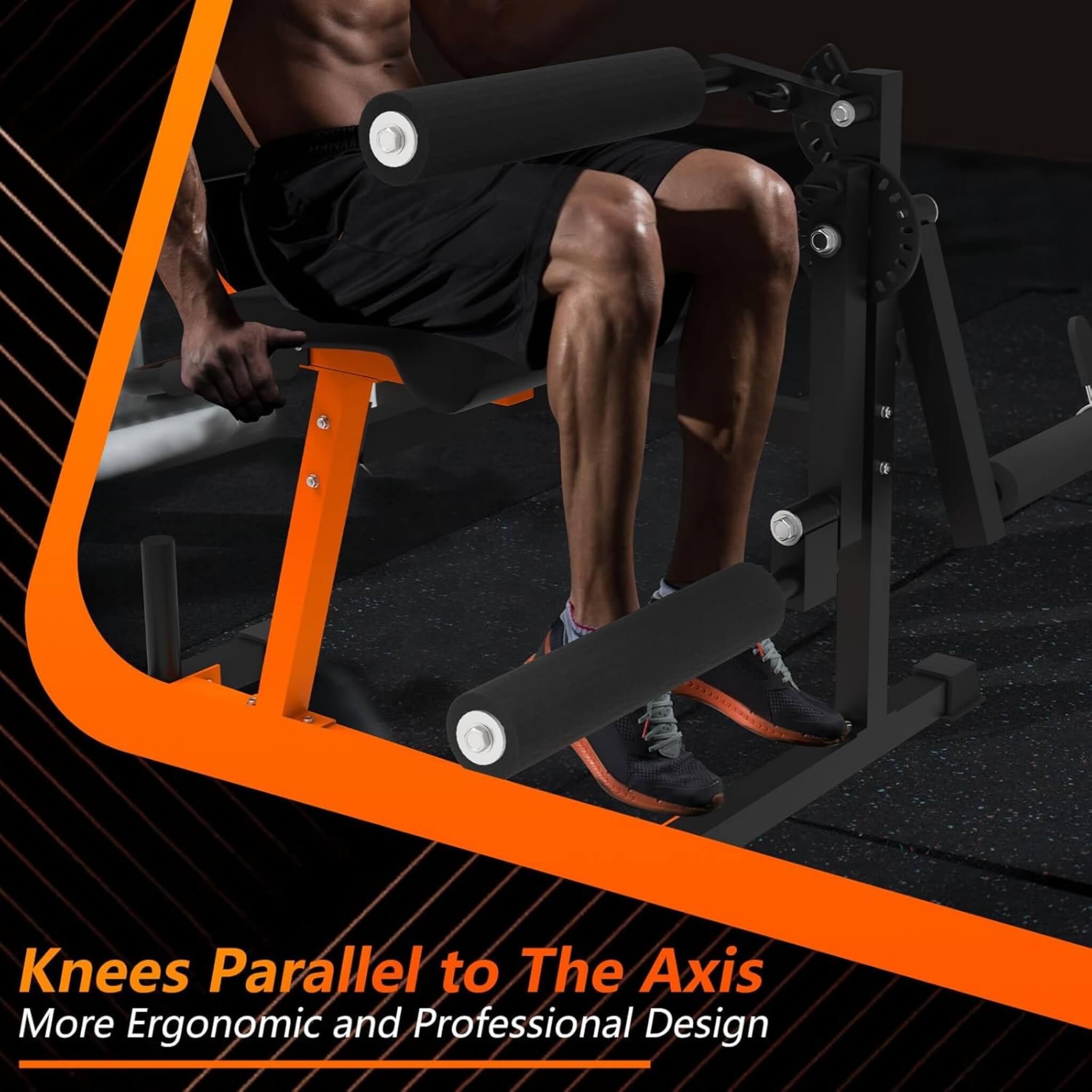 Rovix 550LBS Adjustable Lower Body Leg Extension And Curl Machine (SAK16390) – SAKSBY WHOLESALE, view 6