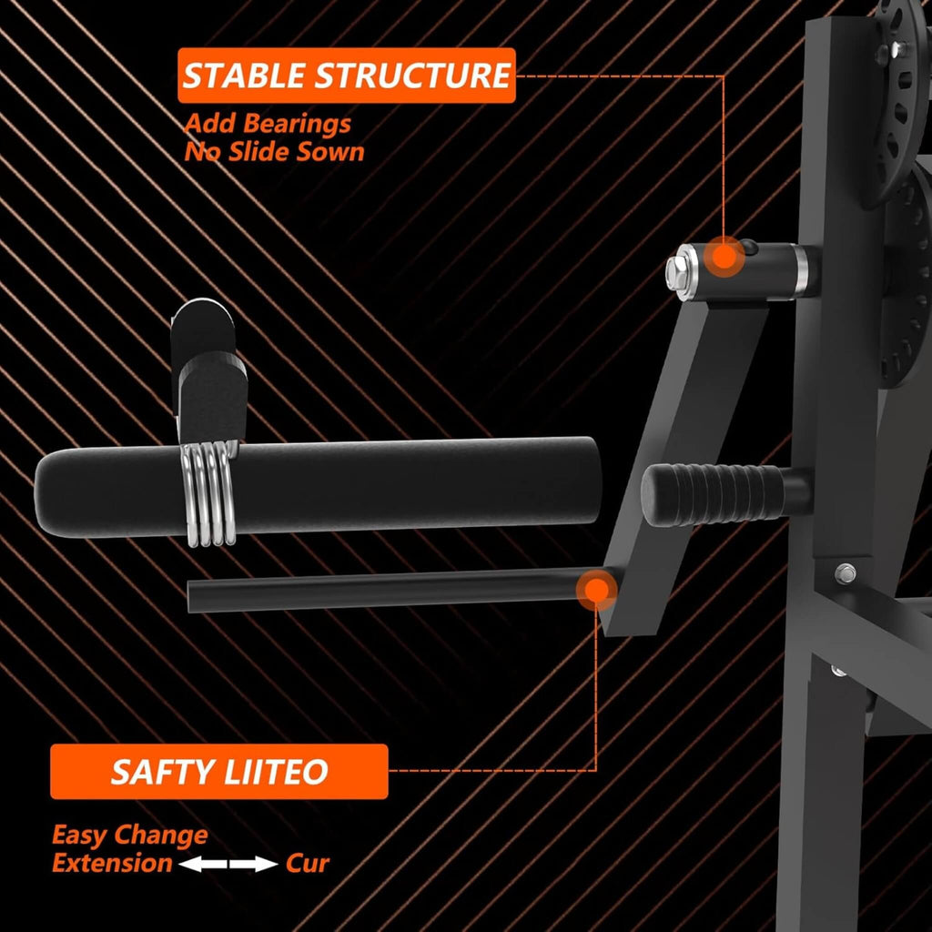 Rovix 550LBS Adjustable Lower Body Leg Extension And Curl Machine (SAK16390) – SAKSBY WHOLESALE, view 7