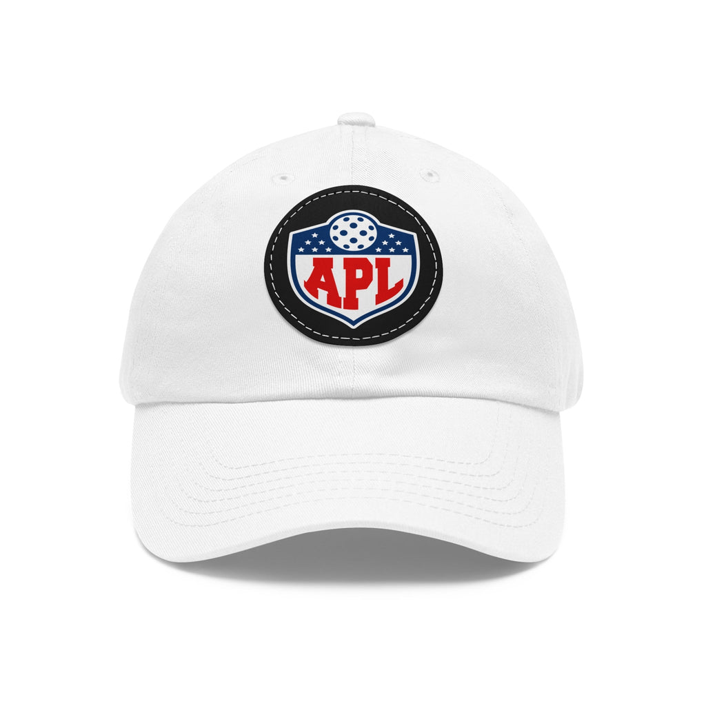 Dad Hat with Leather Patch (Round)