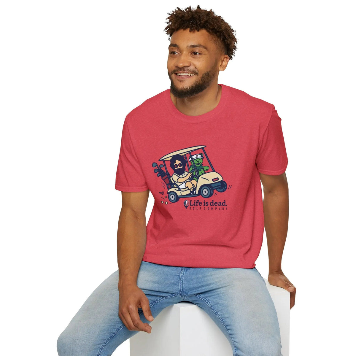 Joy Ridin' Jerry and The Bear - Life is Dead Golf Company T-Shirt