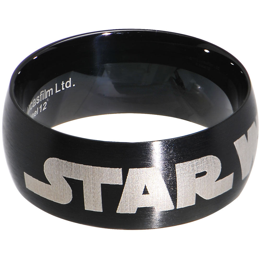 BodyCandy Licensed Black IP Star Wars Logo Ring — main product shot