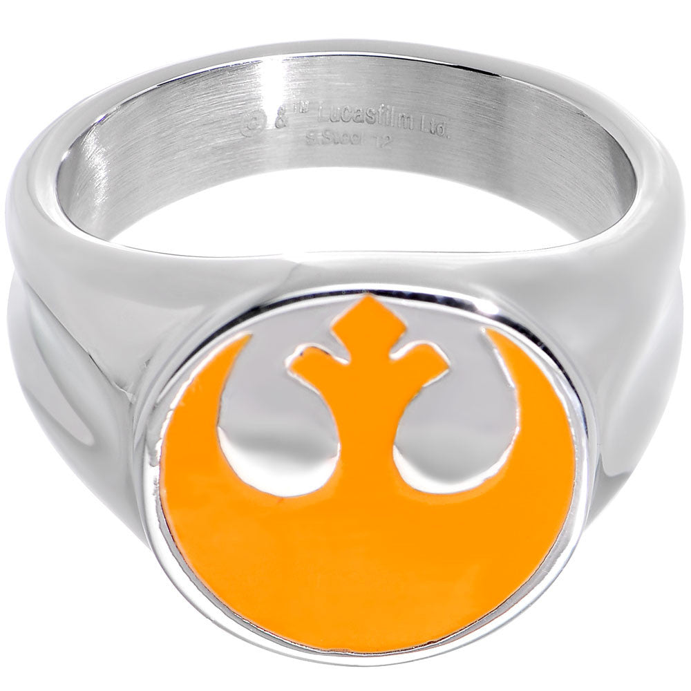 BodyCandy Licensed Steel Star Wars Rebel Alliance Symbol Ring — main product shot