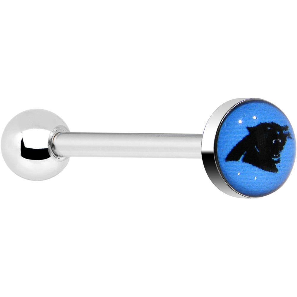 BodyCandy Officially Licensed NFL Carolina Panthers Barbell Tongue Ring — main product shot