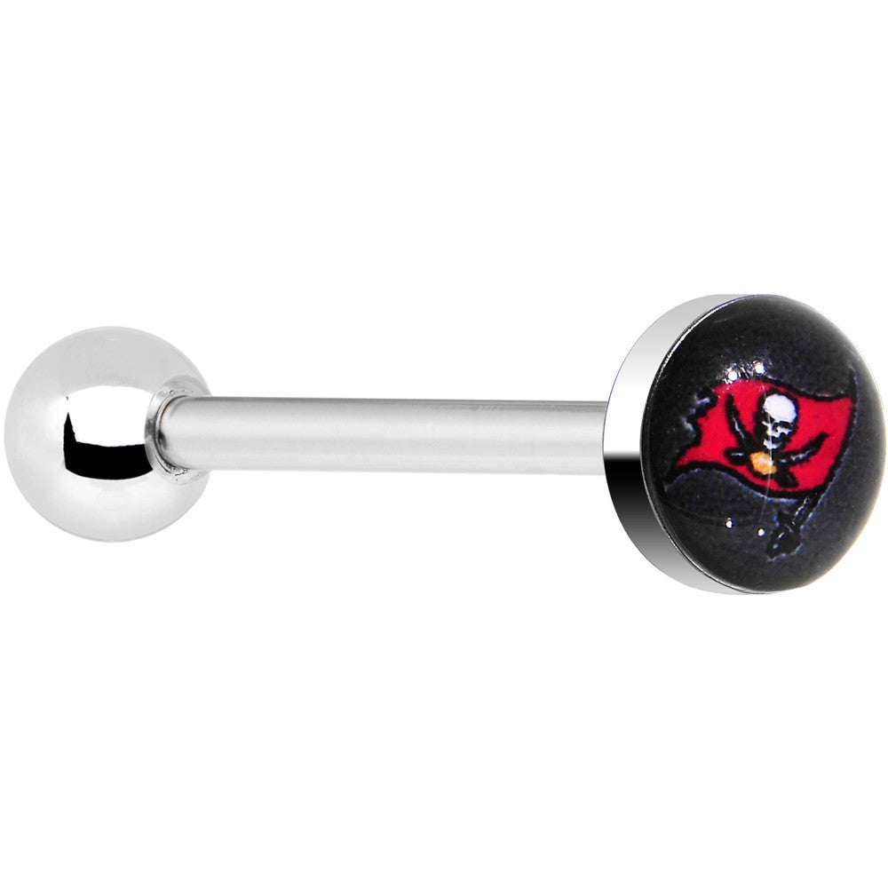BodyCandy Officially Licensed NFL Tampa Bay Buccaneers Barbell Tongue Ring — main product shot