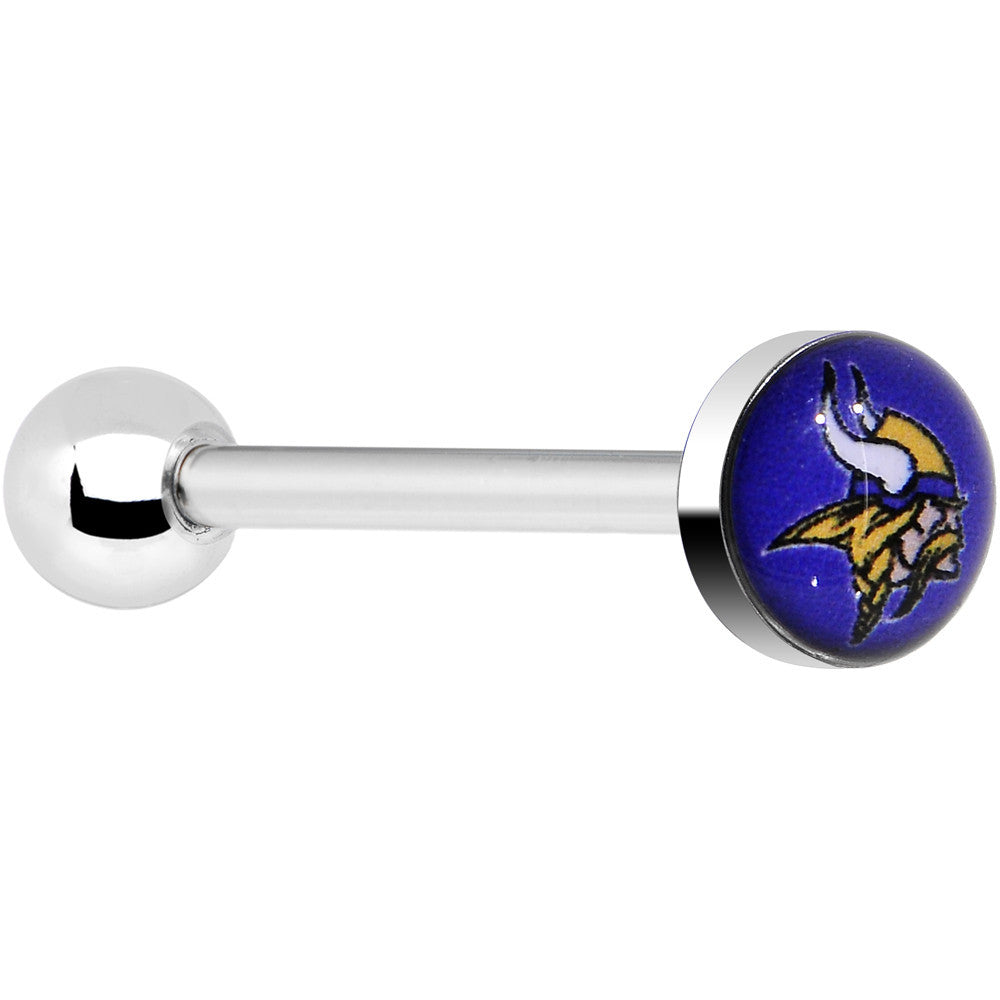 BodyCandy Officially Licensed NFL Minnesota Vikings Barbell Tongue Ring — main product shot
