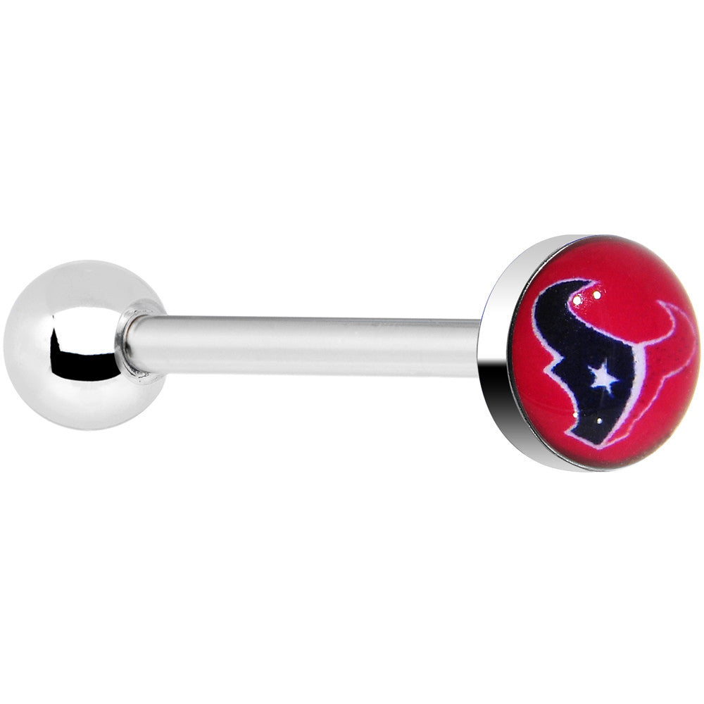 BodyCandy Officially Licensed NFL Houston Texans Barbell Tongue Ring — main product shot