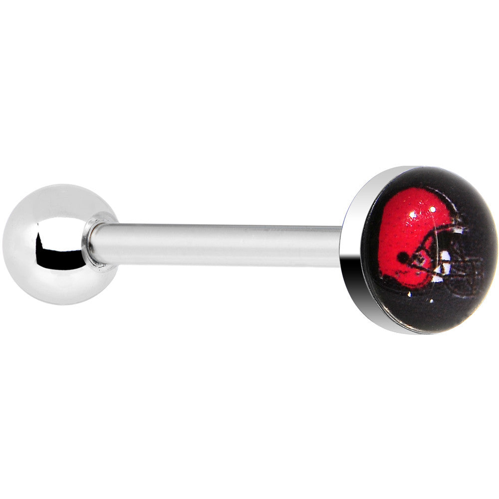 BodyCandy Officially Licensed NFL Cleveland Browns Barbell Tongue Ring — main product shot