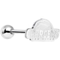 BodyCandy Officially Licensed NFL Cut Out San Diego Chargers Barbell Tongue Ring — main product shot