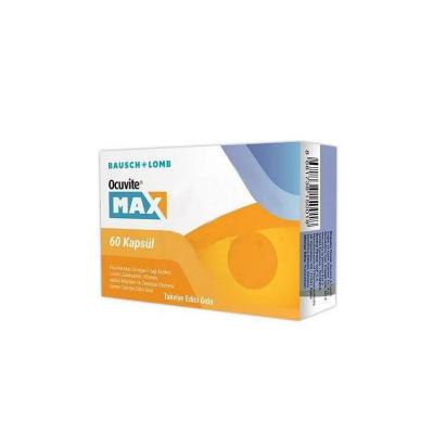 Bausch & Lomb Ocuvite Max - 60 Capsules with Omega-3, Lutein & Zeaxanthin