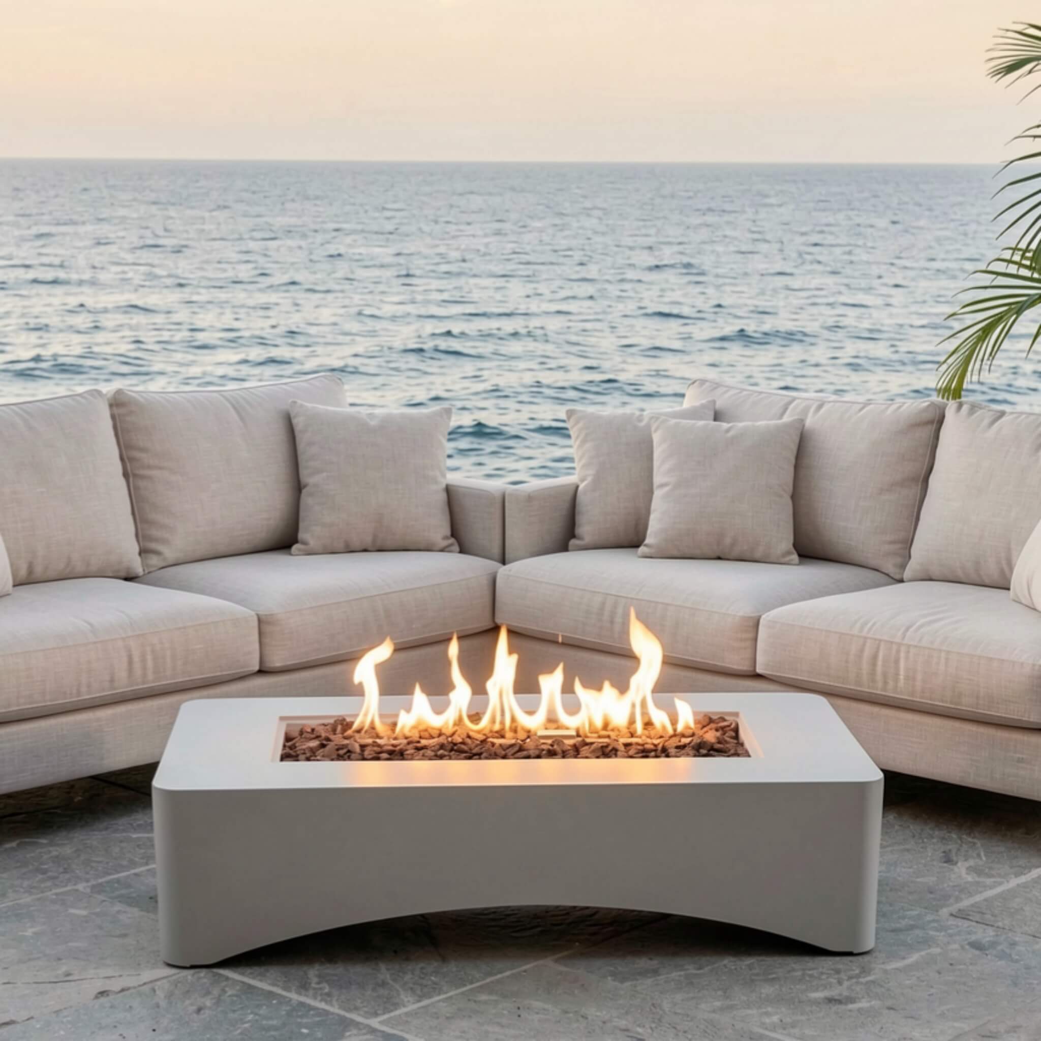 Alora 56-Inch 50K BTU Outdoor Modern Propane Fire Pit Table (SAK56830) – SAKSBY WHOLESALE, view 11