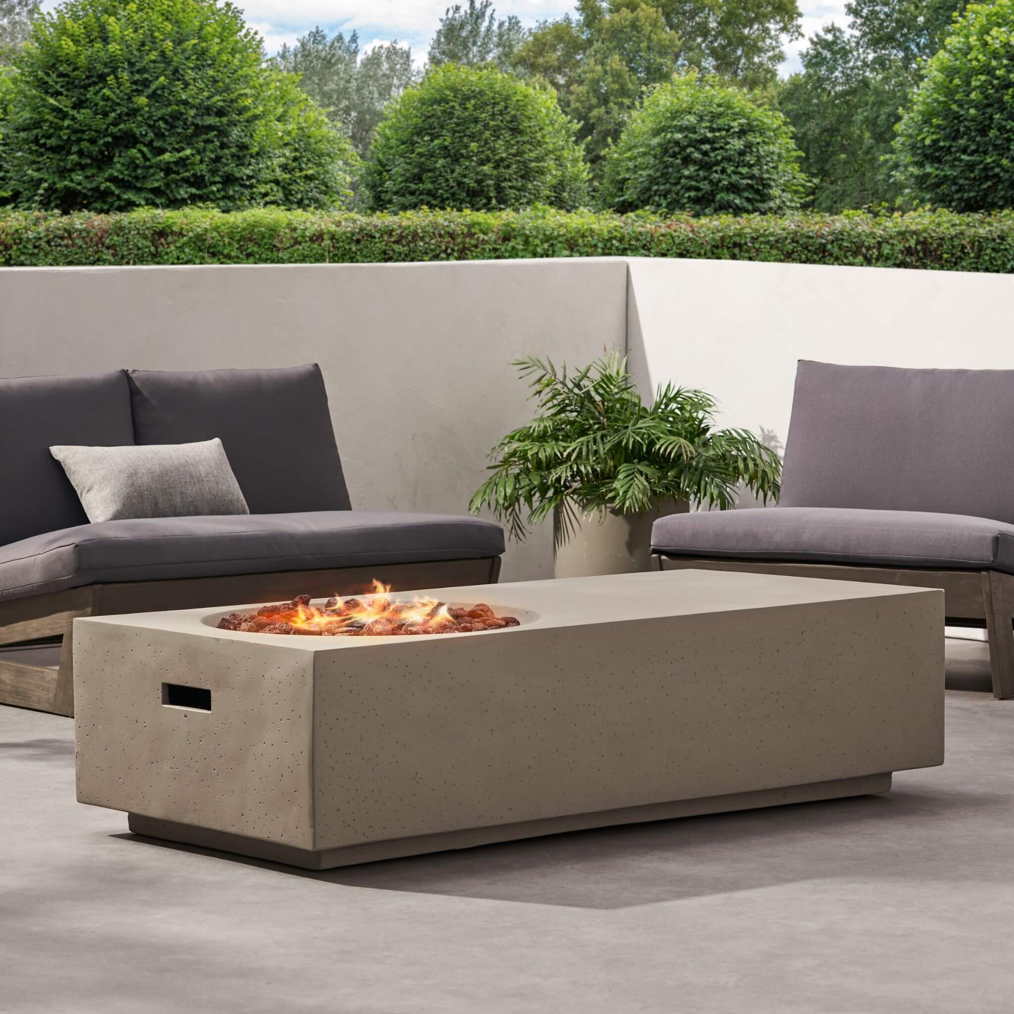 Alora Premium 56-Inch Modern 50K BTU MGO Fire Pit Coffee Table (SAK17643) – SAKSBY WHOLESALE, view 3