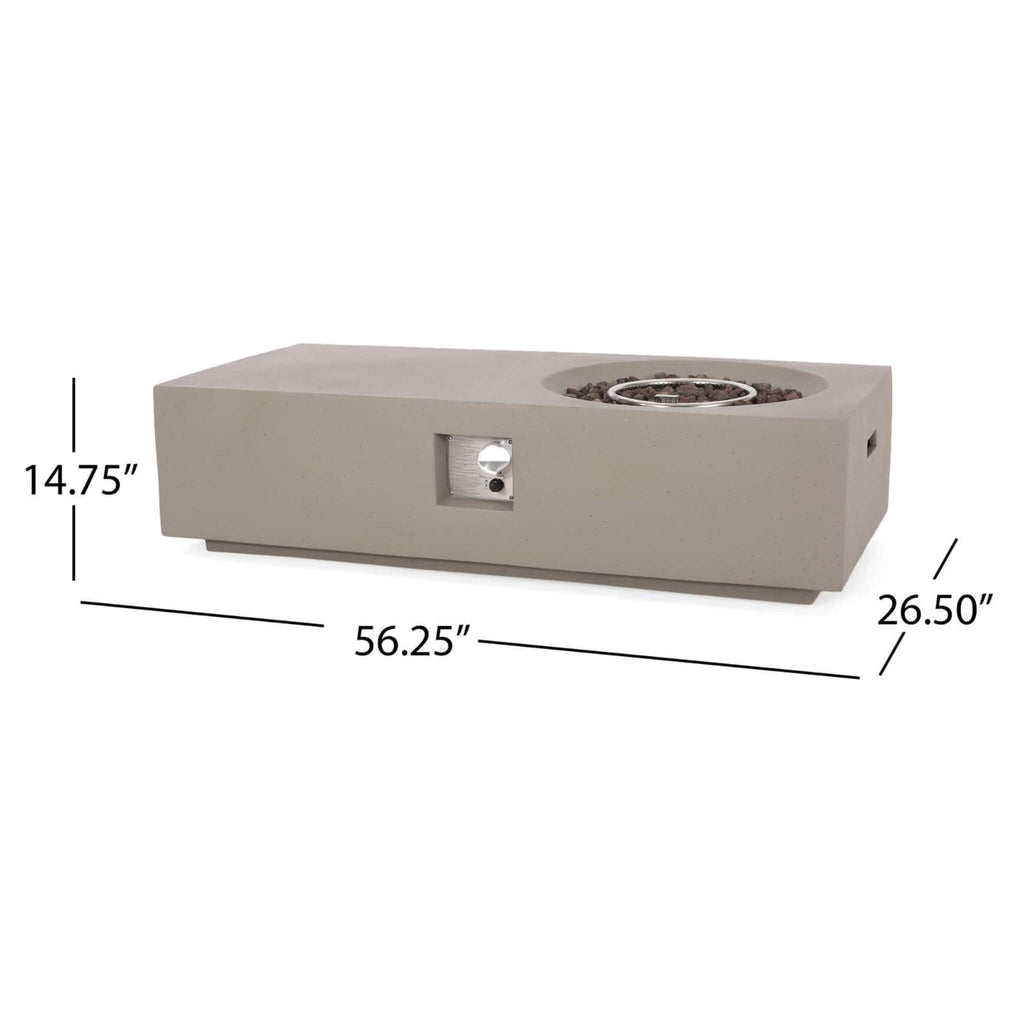 Alora Premium 56-Inch Modern 50K BTU MGO Fire Pit Coffee Table (SAK17643) – SAKSBY WHOLESALE, view 15