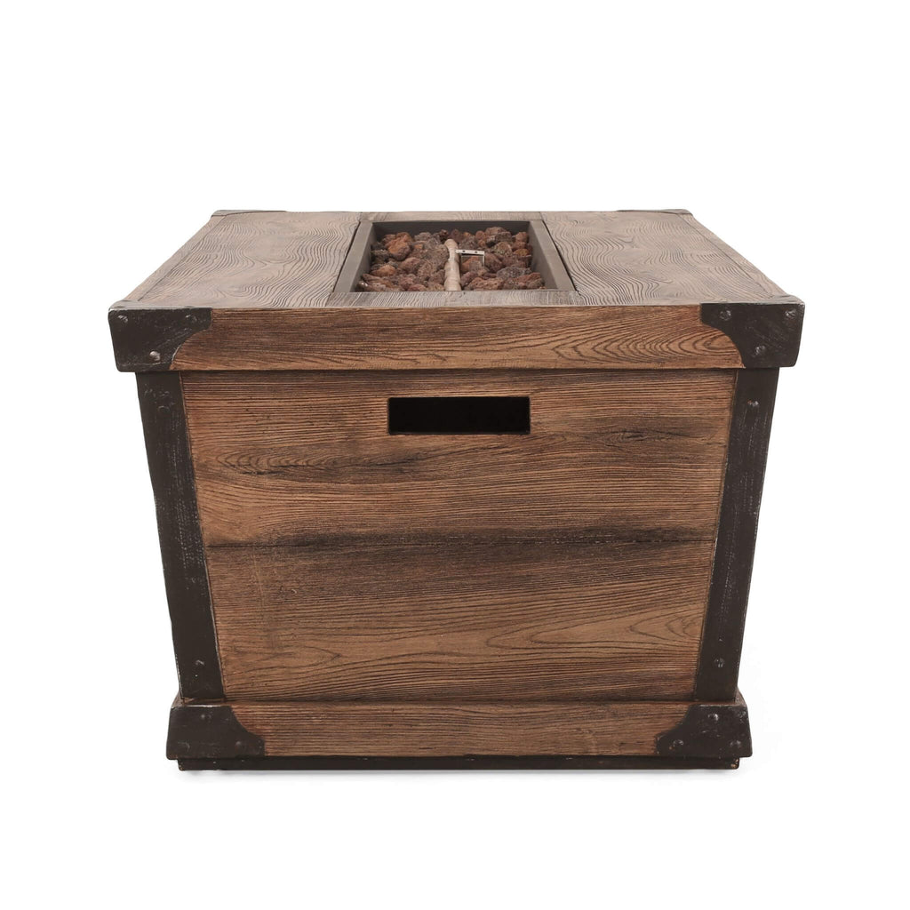 Alora 56-Inch Outdoor 50K BTU Wood Pattern Rectangle Gas Burning Fire Pit (SAK43681) – SAKSBY WHOLESALE, view 14