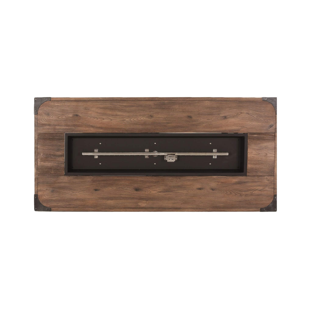 Alora 56-Inch Outdoor 50K BTU Wood Pattern Rectangle Gas Burning Fire Pit (SAK43681) – SAKSBY WHOLESALE, view 15
