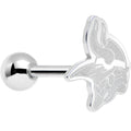 BodyCandy Officially Licensed Minnestoa Vikings Cut Out Barbell Tongue Ring — main product shot
