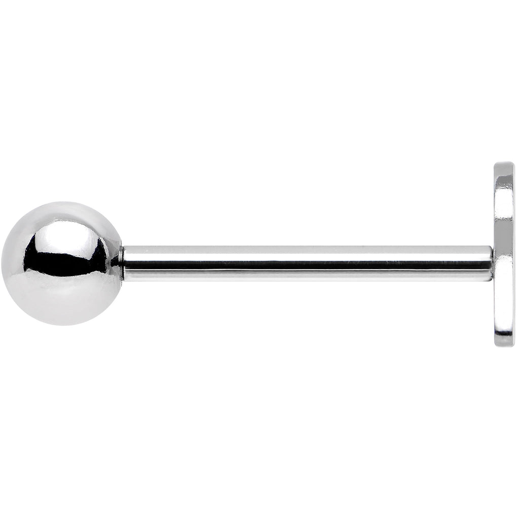 BodyCandy Officially Licensed St. Louis Rams Cut Out Barbell Tongue Ring — detail close-up