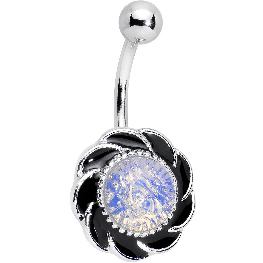 BodyCandy Aurora Tribal Flower Belly Ring — main product shot