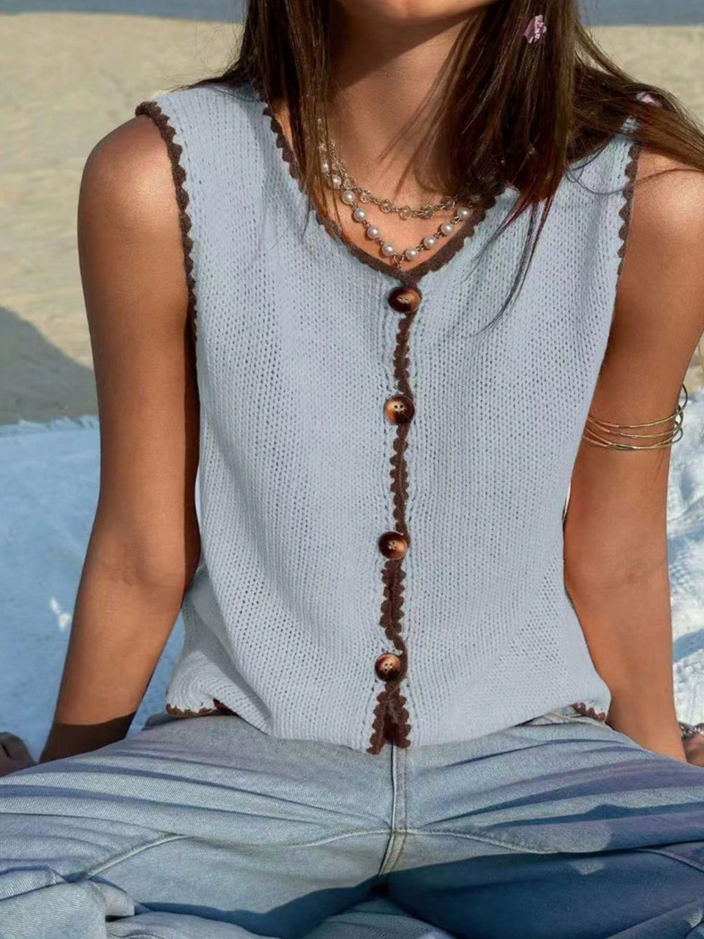 Button-Down Sweater Vest