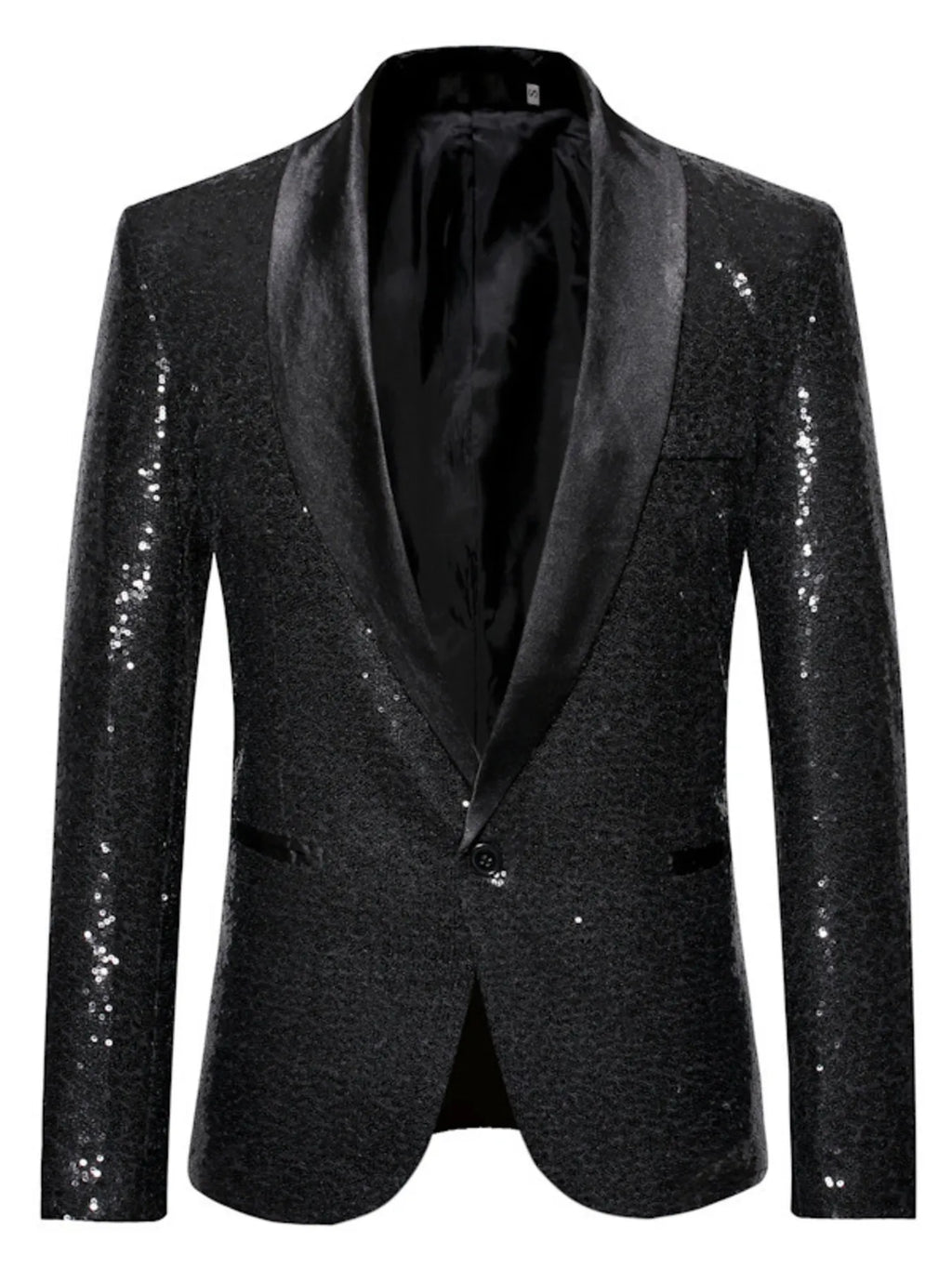 Men's Sequin Long Sleeve Blazer